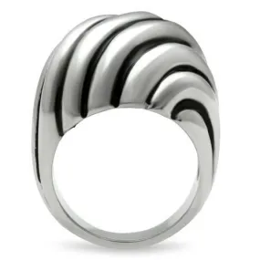 High polished (no plating) Stainless Steel Ring with No Stone for Women Style TK148