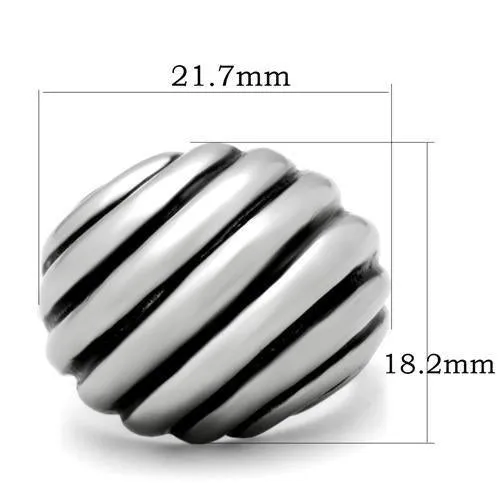 High polished (no plating) Stainless Steel Ring with No Stone for Women Style TK148