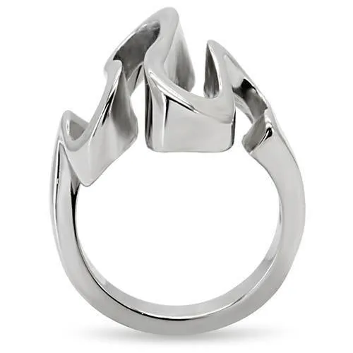 High polished (no plating) Stainless Steel Ring with No Stone for Women Style TK152