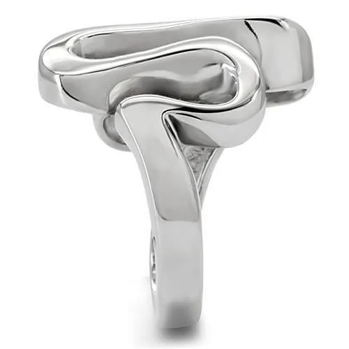 High polished (no plating) Stainless Steel Ring with No Stone for Women Style TK152