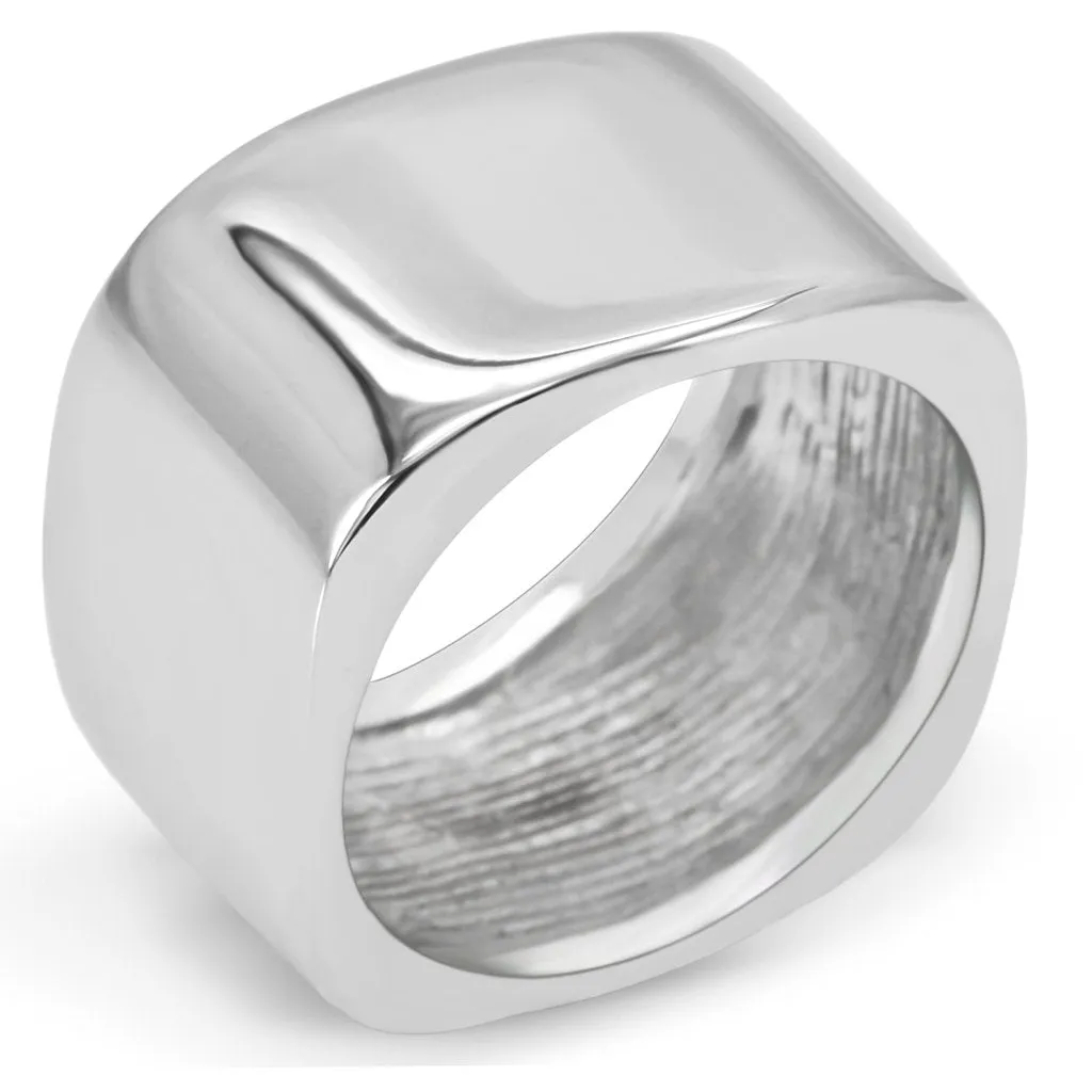 High polished (no plating) Stainless Steel Ring with No Stone for Women Style TK208