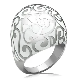 High polished (no plating) Stainless Steel Ring with No Stone for Women Style TK215