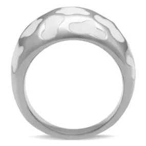 High polished (no plating) Stainless Steel Ring with No Stone for Women Style TK217