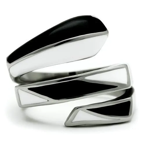 High polished (no plating) Stainless Steel Ring with No Stone for Women Style TK228