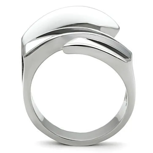 High polished (no plating) Stainless Steel Ring with No Stone for Women Style TK228