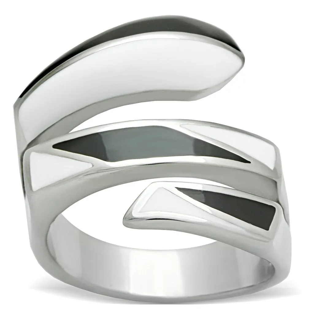 High polished (no plating) Stainless Steel Ring with No Stone for Women Style TK228