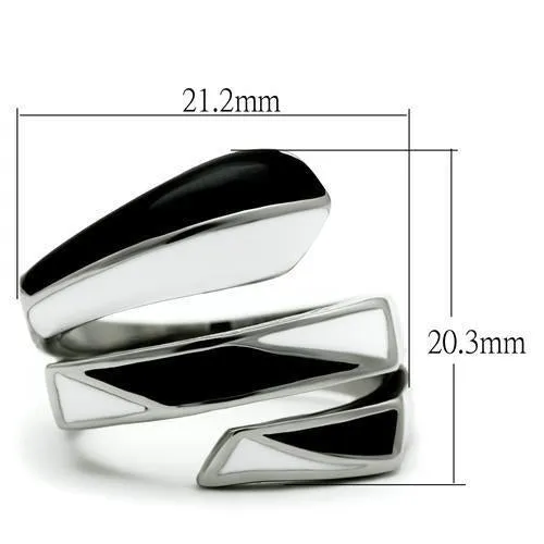 High polished (no plating) Stainless Steel Ring with No Stone for Women Style TK228