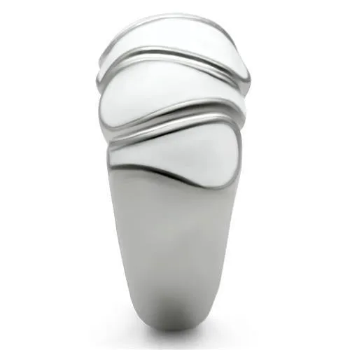 High polished (no plating) Stainless Steel Ring with No Stone for Women Style TK230