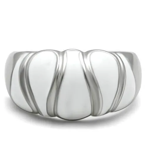 High polished (no plating) Stainless Steel Ring with No Stone for Women Style TK230