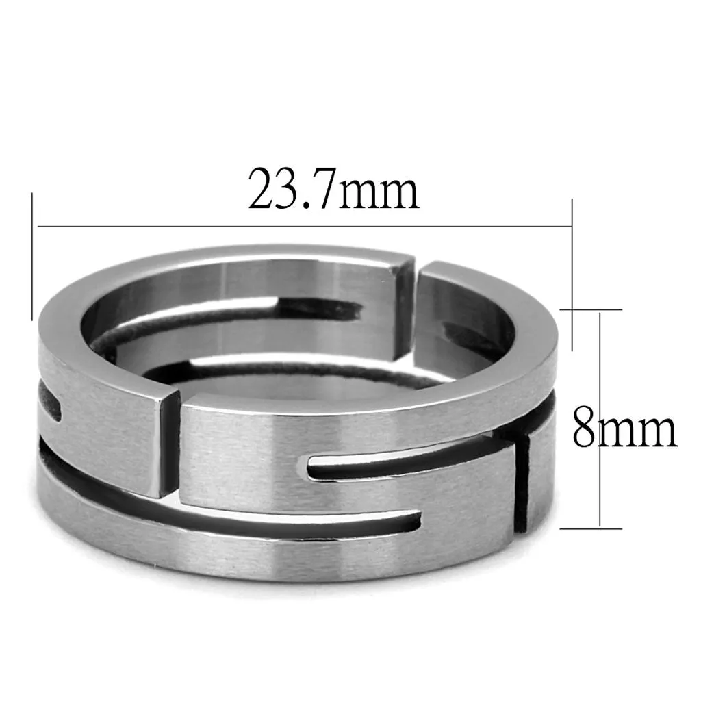 High polished (no plating) Stainless Steel Ring with No Stone for Women Style TK2393