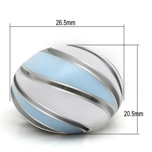 High polished (no plating) Stainless Steel Ring with No Stone for Women Style TK252