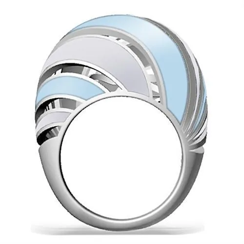 High polished (no plating) Stainless Steel Ring with No Stone for Women Style TK252