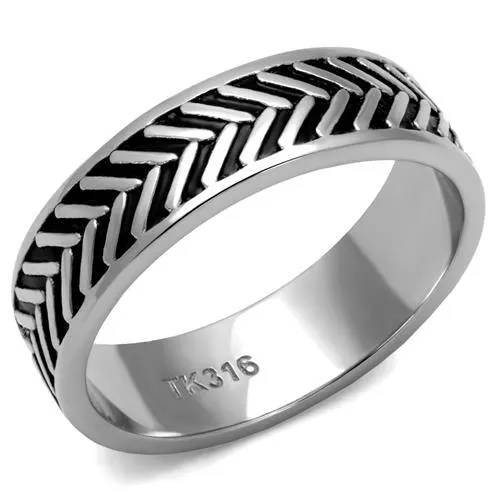 High polished (no plating) Stainless Steel Ring with No Stone for Women Style TK2899