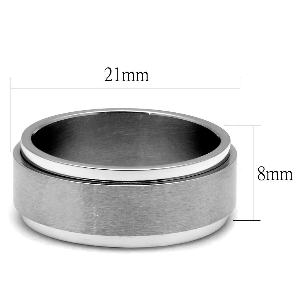 High polished (no plating) Stainless Steel Ring with No Stone for Women Style TK2919