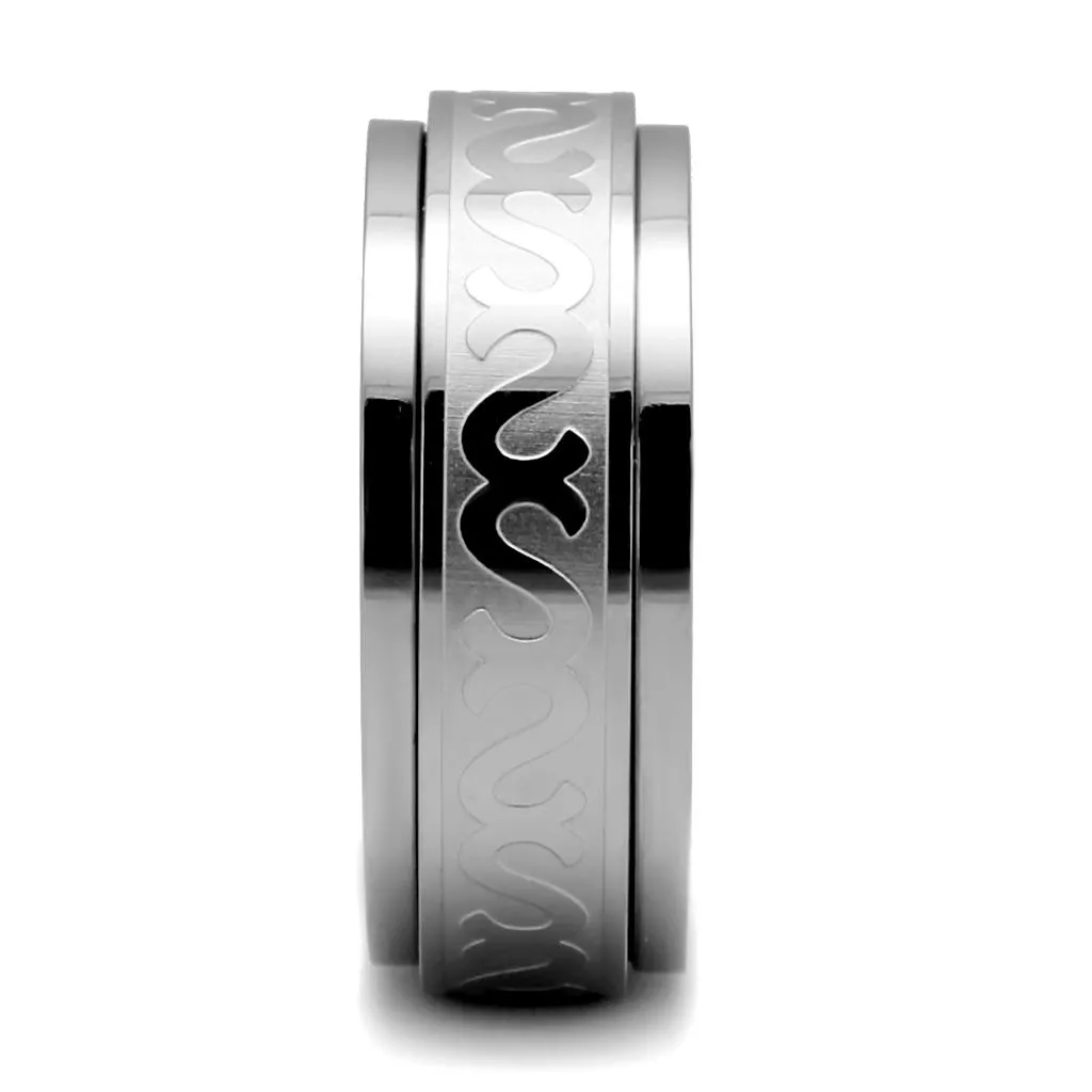 High polished (no plating) Stainless Steel Ring with No Stone for Women Style TK2941