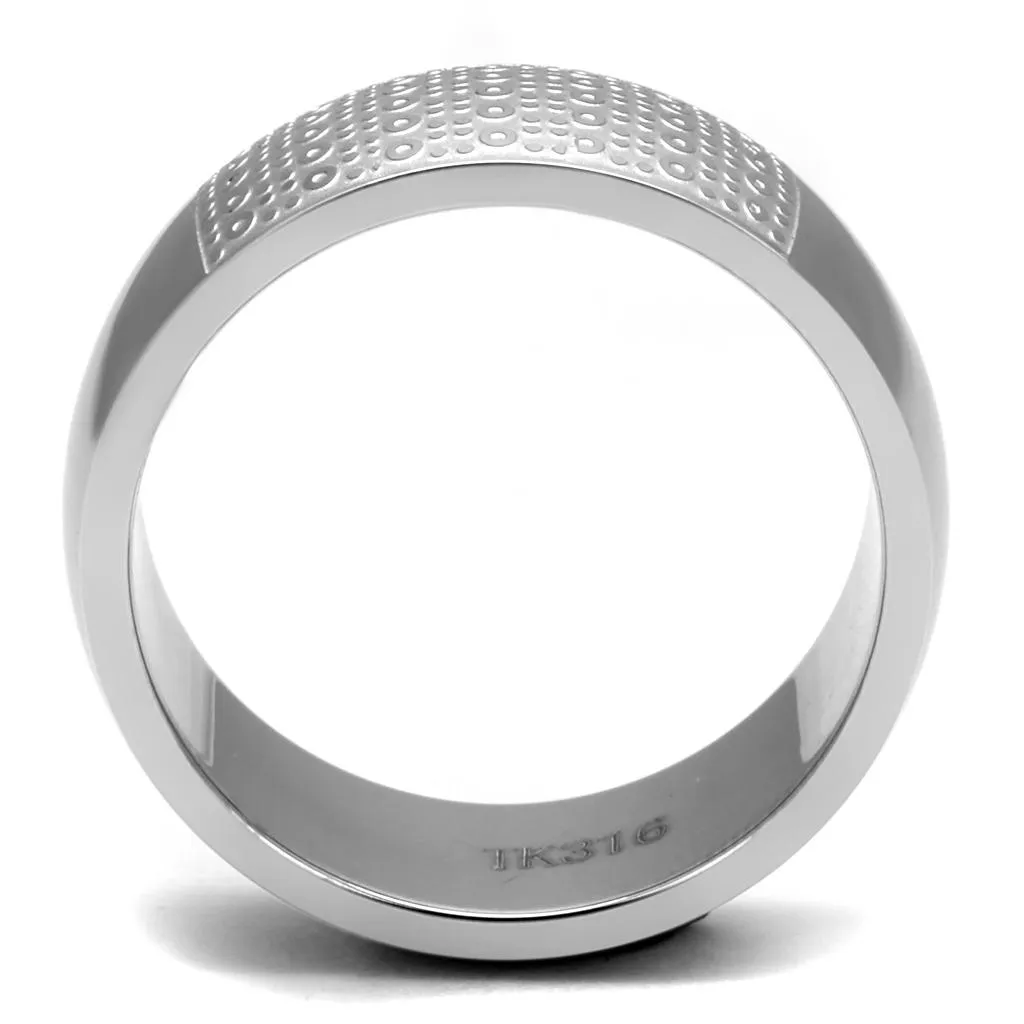 High polished (no plating) Stainless Steel Ring with No Stone for Women Style TK2945