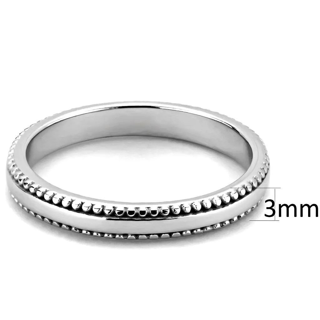 High polished (no plating) Stainless Steel Ring with No Stone for Women Style TK3503