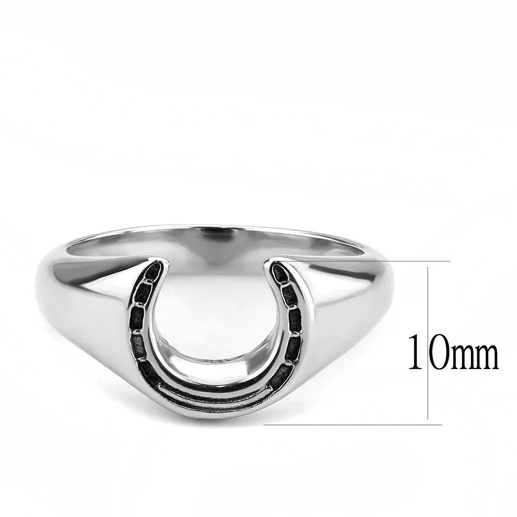 High polished (no plating) Stainless Steel Ring with No Stone for Women Style TK3619