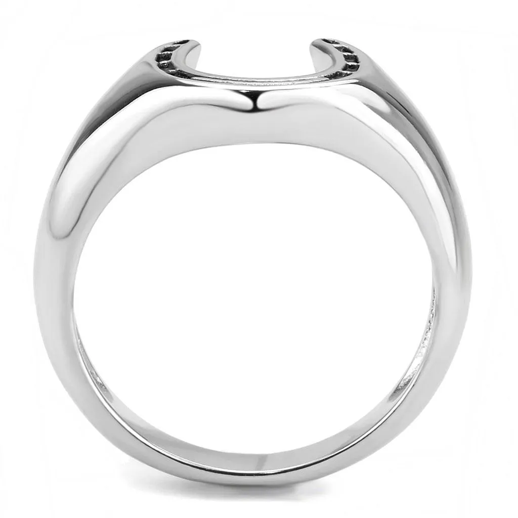 High polished (no plating) Stainless Steel Ring with No Stone for Women Style TK3619