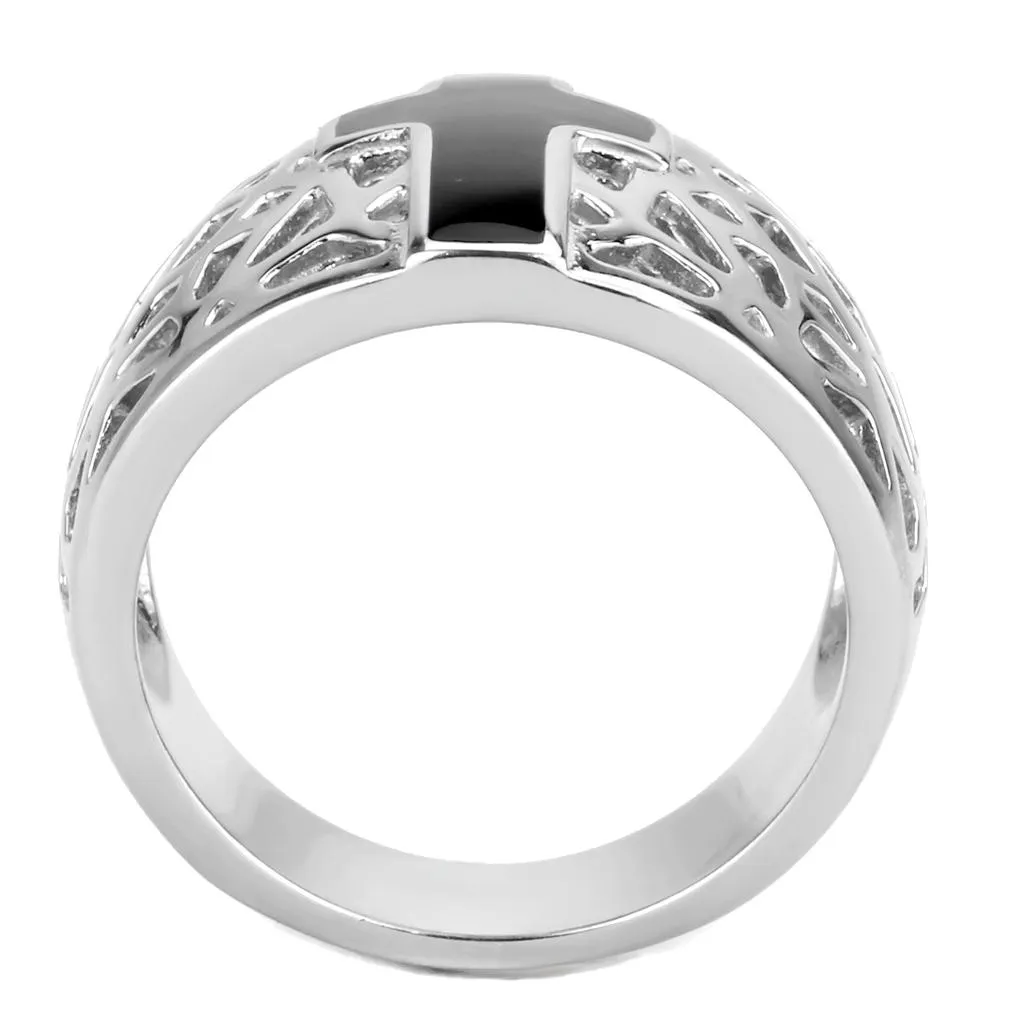 High polished (no plating) Stainless Steel Ring with No Stone for Women Style TK3720