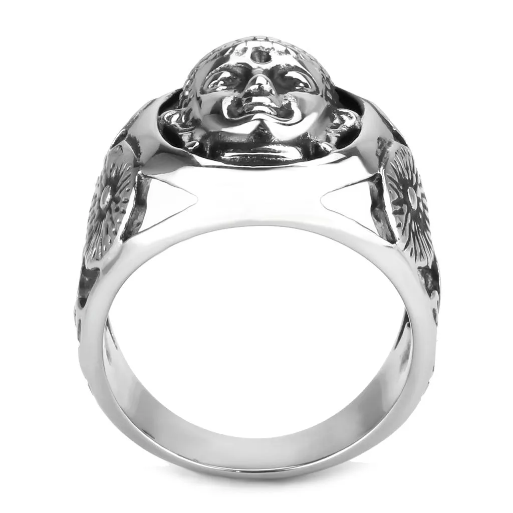 High polished (no plating) Stainless Steel Ring with No Stone for Women Style TK3722