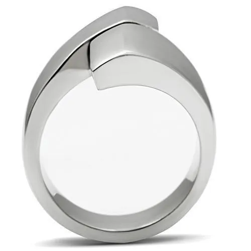 High polished (no plating) Stainless Steel Ring with No Stone for Women Style TK516