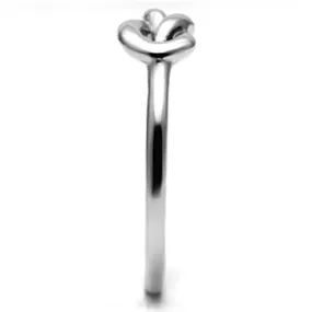 High polished (no plating) Stainless Steel Ring with No Stone for Women Style TK630