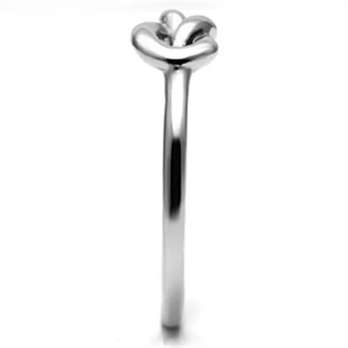 High polished (no plating) Stainless Steel Ring with No Stone for Women Style TK630