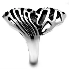 High polished (no plating) Stainless Steel Ring with No Stone for Women Style TK636