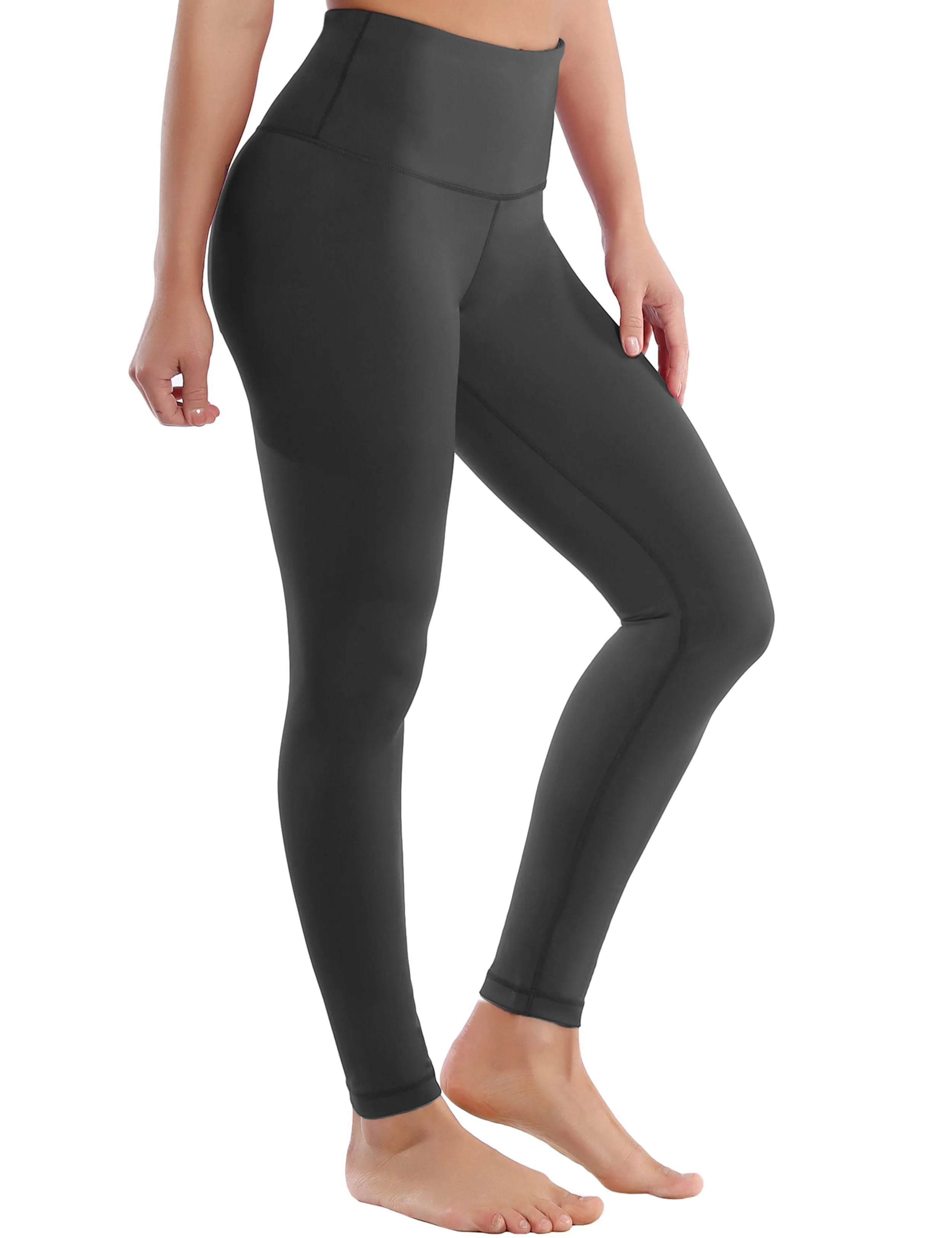 High Waist Running Pants shadowcharcoal ins_Running