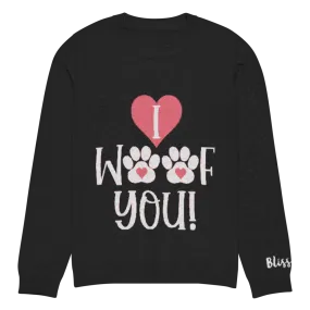 I Woof You Personalized Knit Sweater