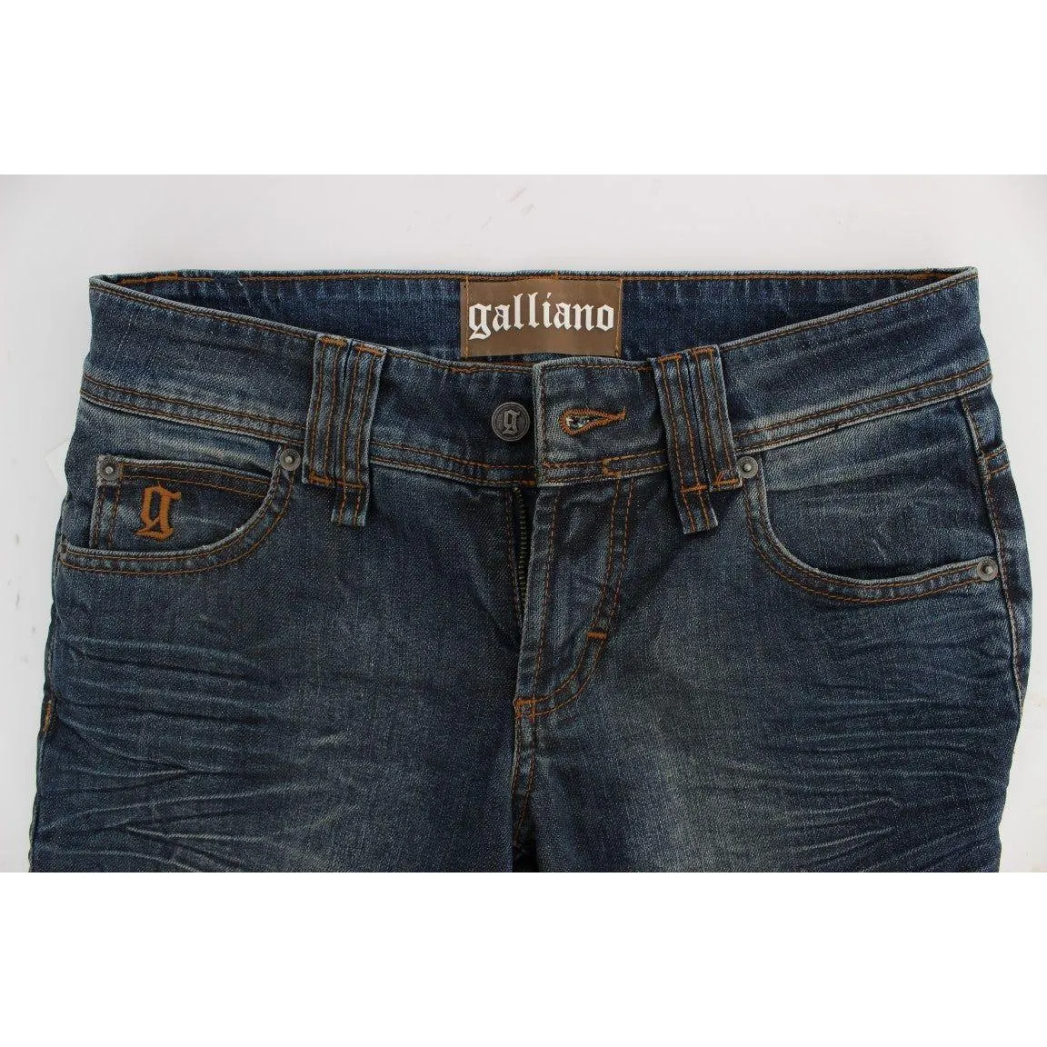 John Galliano Chic Slim Fit Blue Jeans