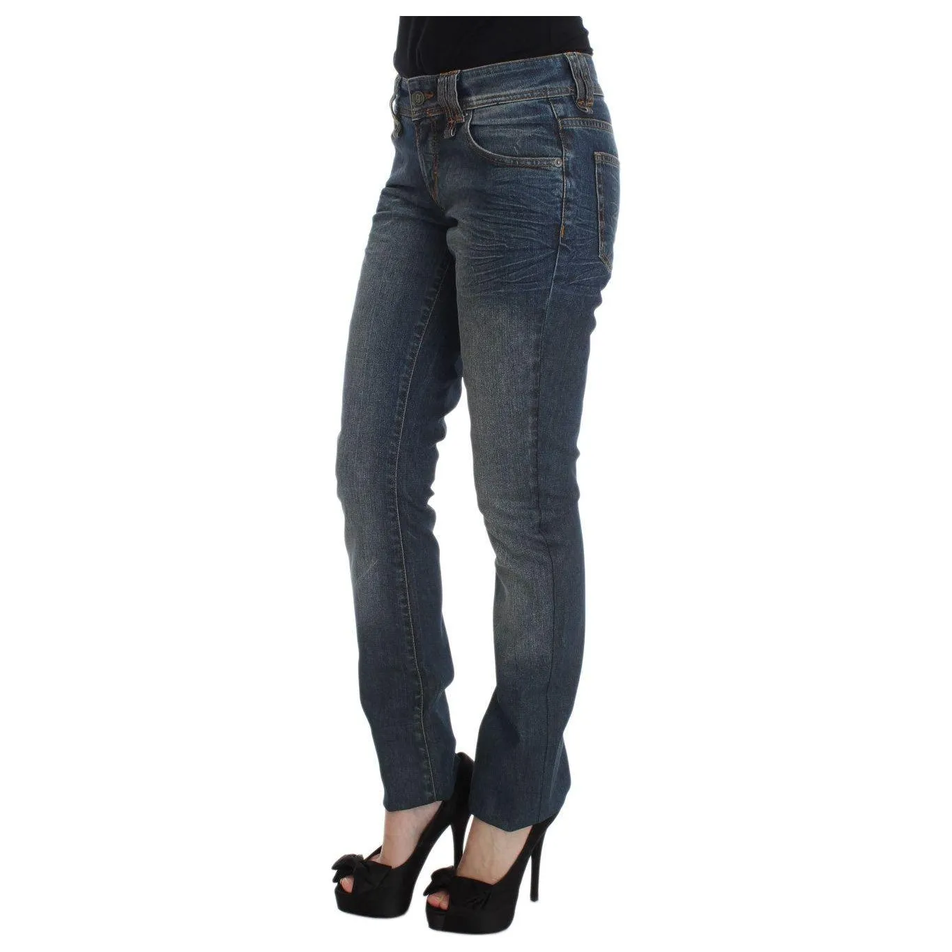 John Galliano Chic Slim Fit Blue Jeans