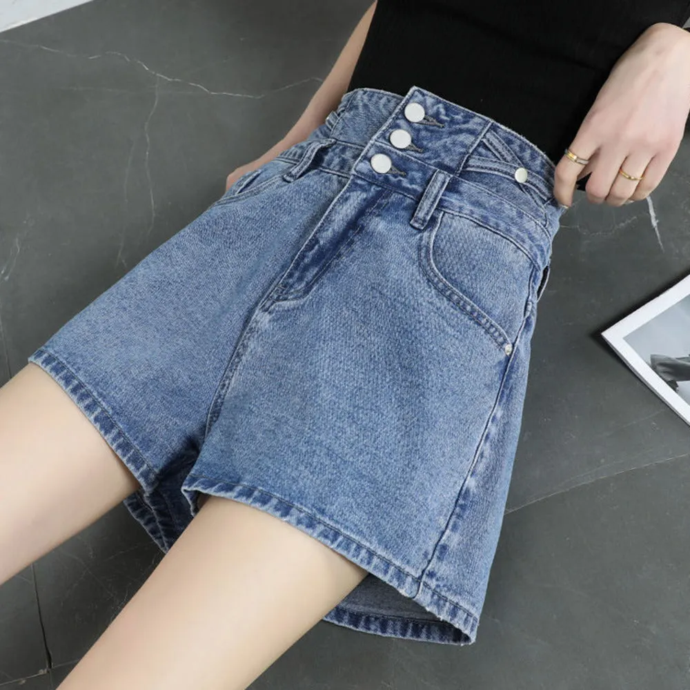 Julia Fashion - Fashion New Summer  Wigh Leg Jeans Shorts