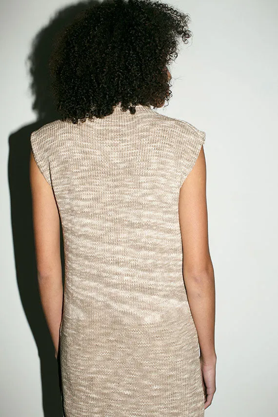 Khaki Knit Fadia Dress