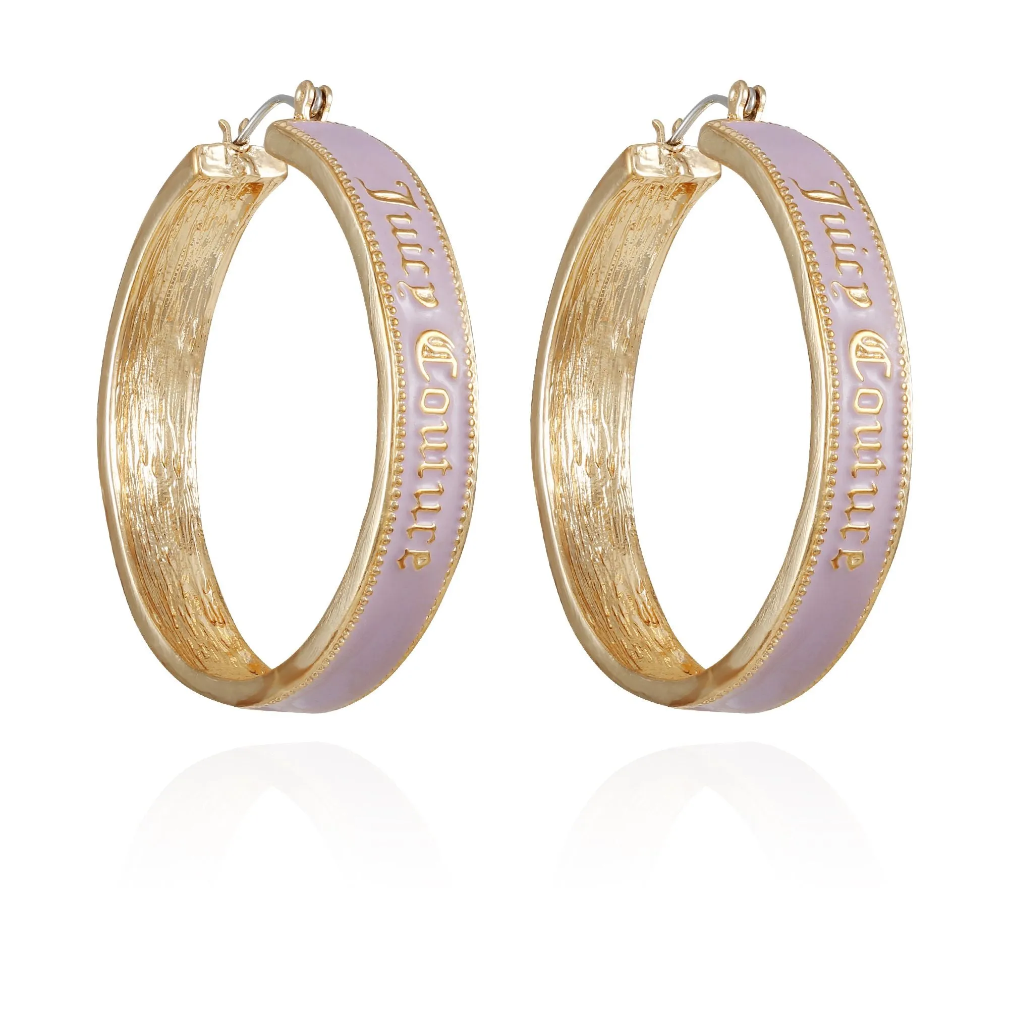 Lavender Hoop Earrings