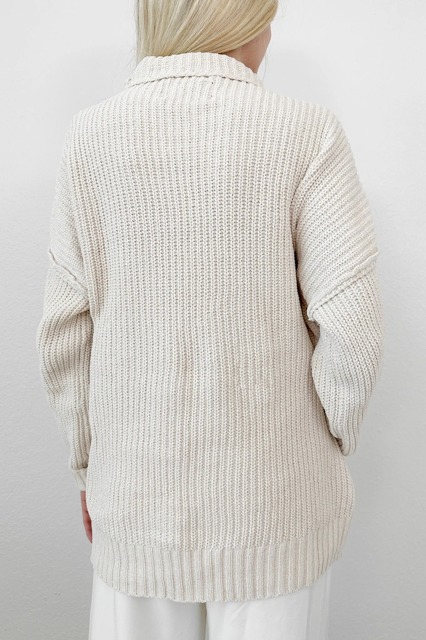 Leighton Chenille High Neck Sweater Top