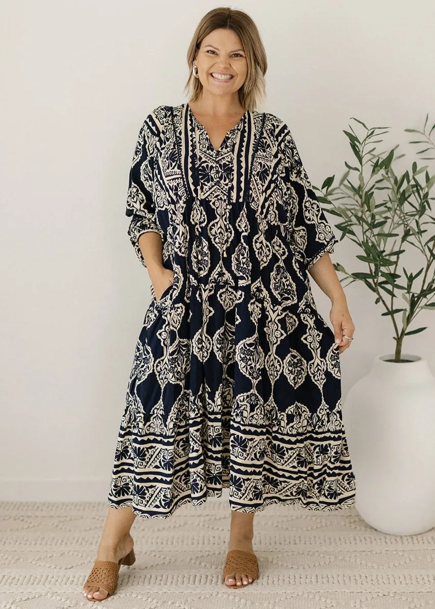 Lewis Maxi Dress in Avalon