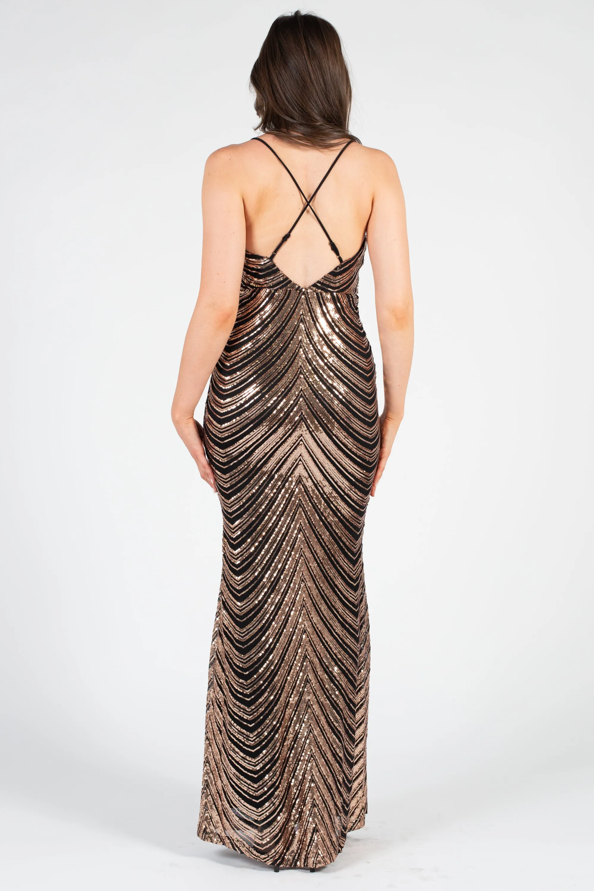 Lexia Sequin Maxi Gown