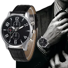 Luxury Brand  Casual Leather  Men's Watches