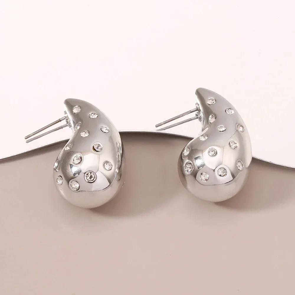 Luxury Brand Crystal Stainless Steel Exquisite Gift Earring