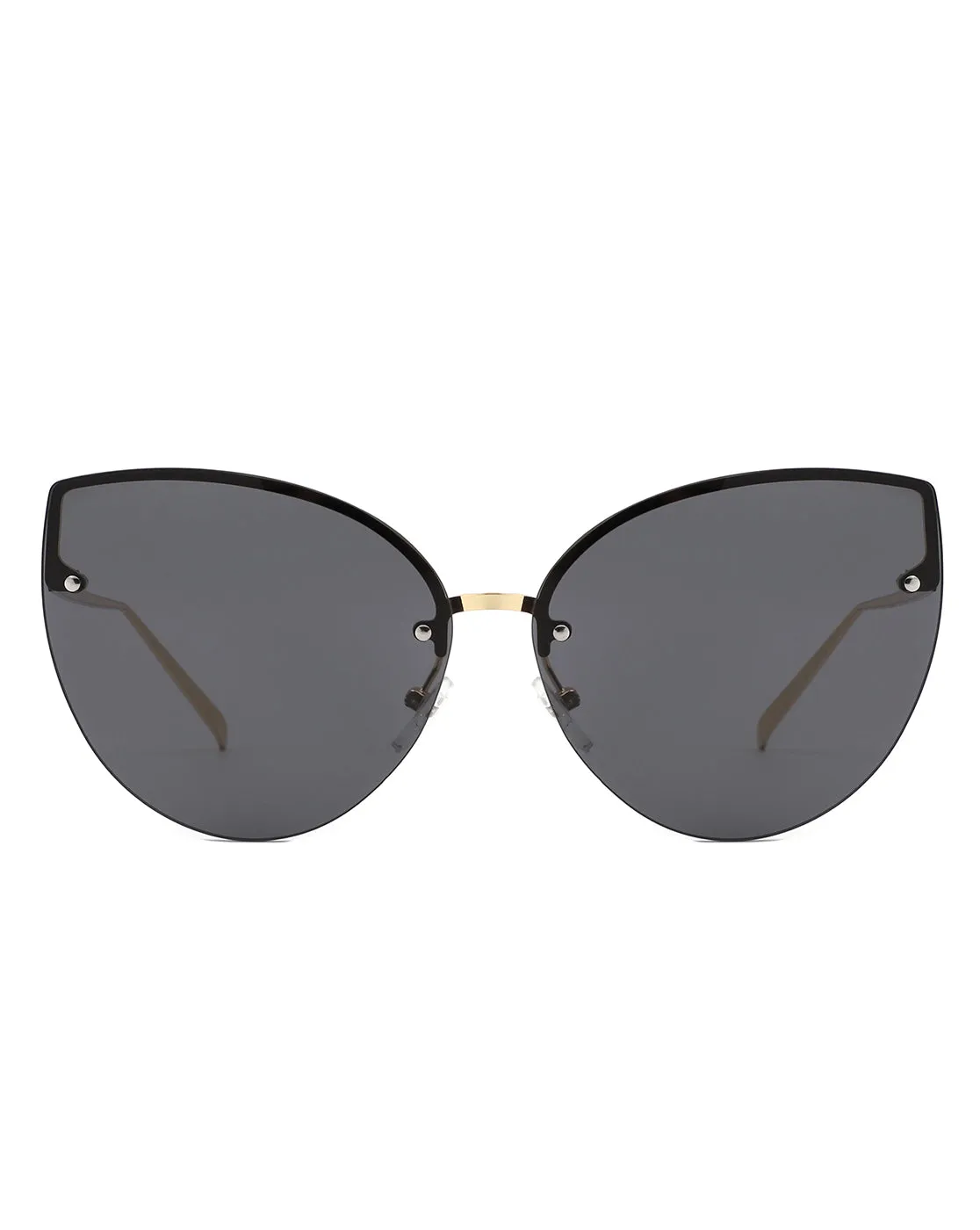 Lyndis - Cramilo Chic Cat Eye Rimless Women's Fashion Sunglasses