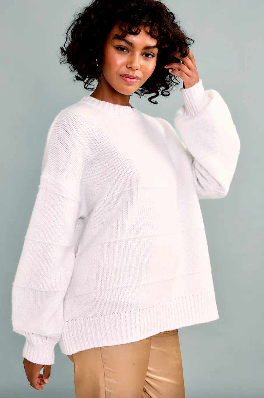 mabel oversized crewneck sweater