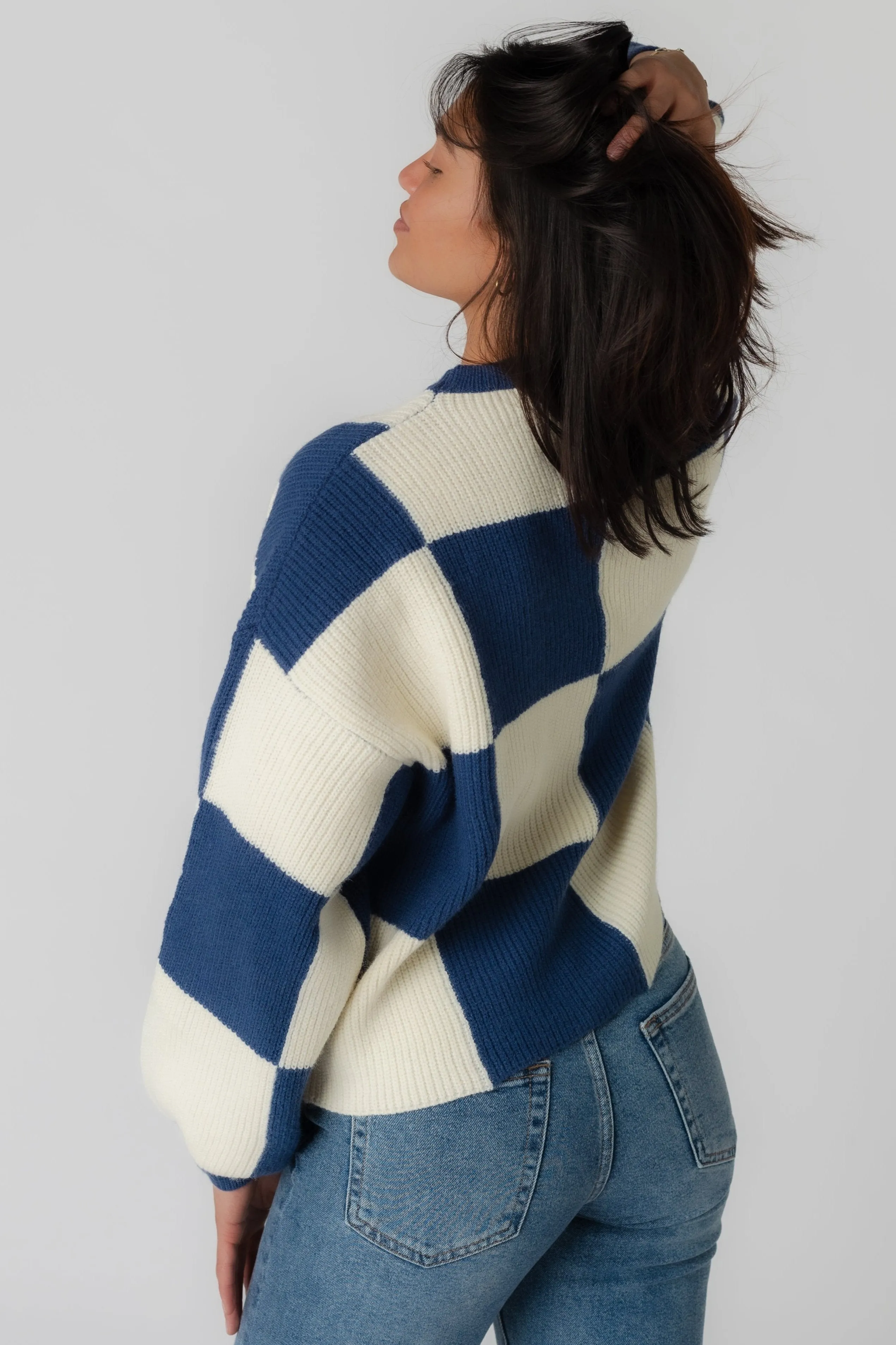 Mandy Checker Sweater