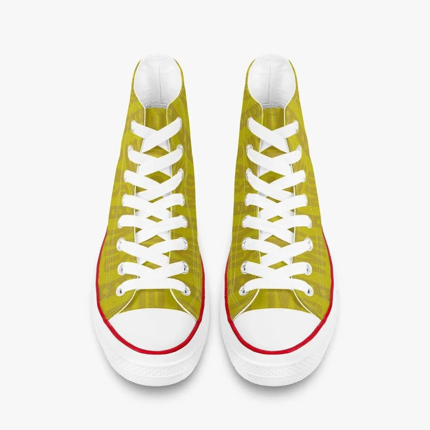 Misha High-Top Men Canvas Shoes - Yellow