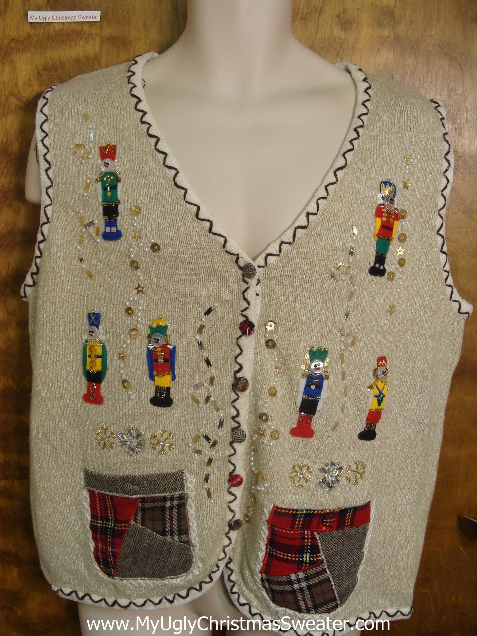 Nutcracker Funny Christmas Sweater Vest