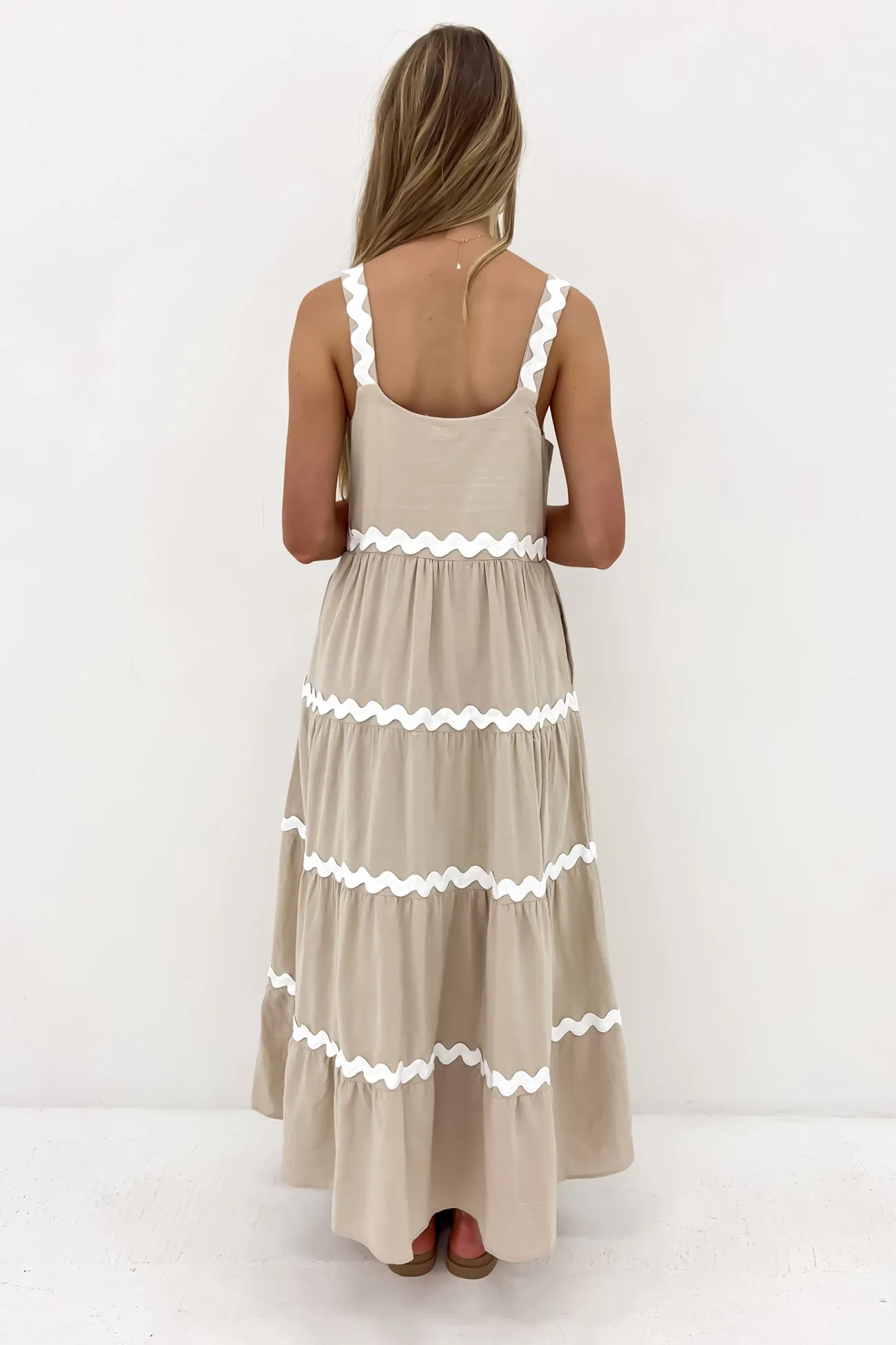 Peggy Maxi Dress Natural White