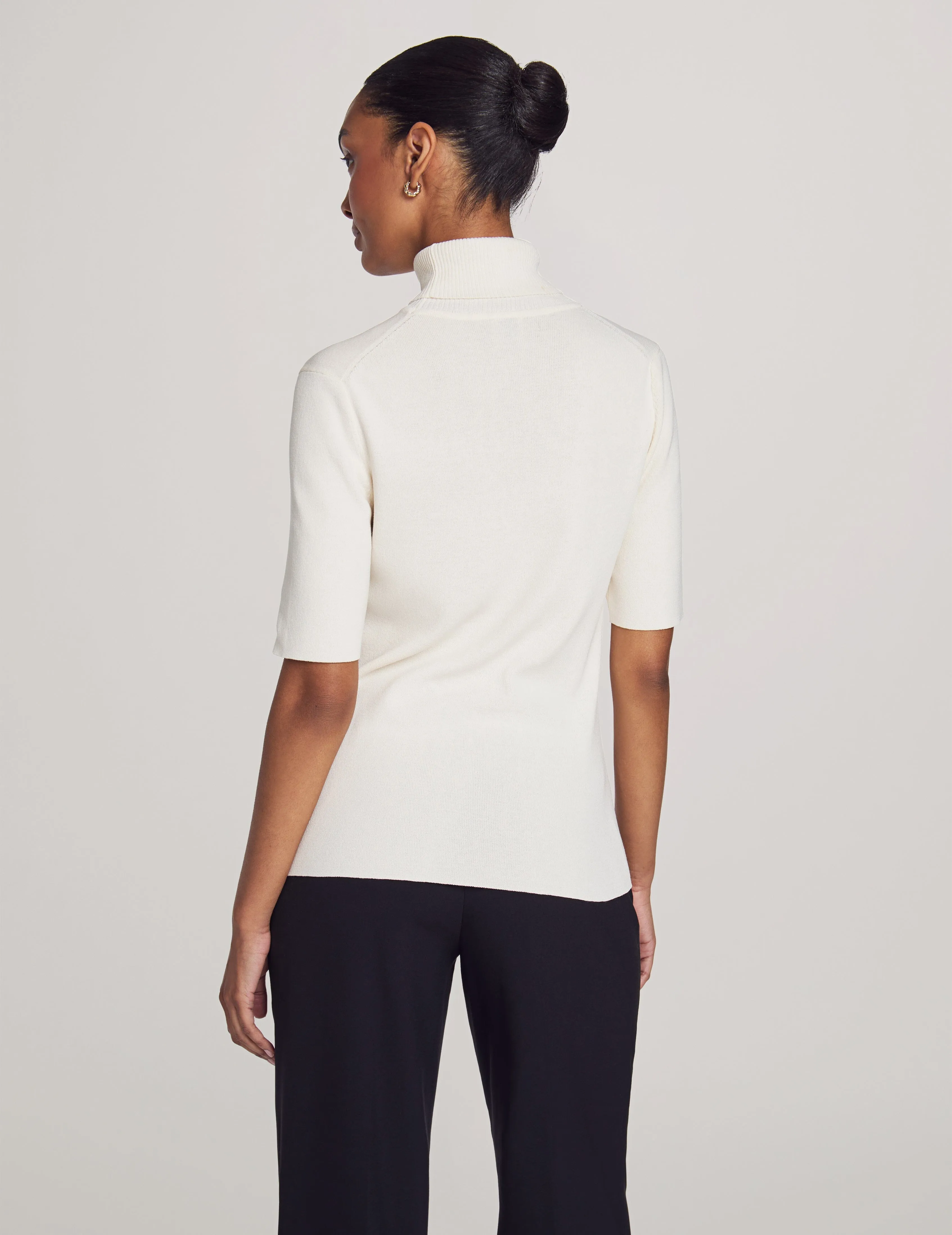 Petite Half Sleeve Turtleneck - Sale