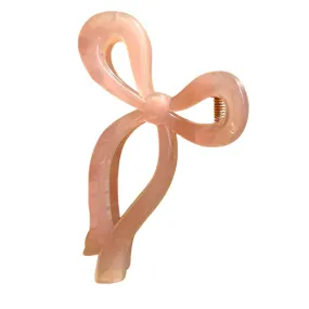 Pink Bow Claw Clip