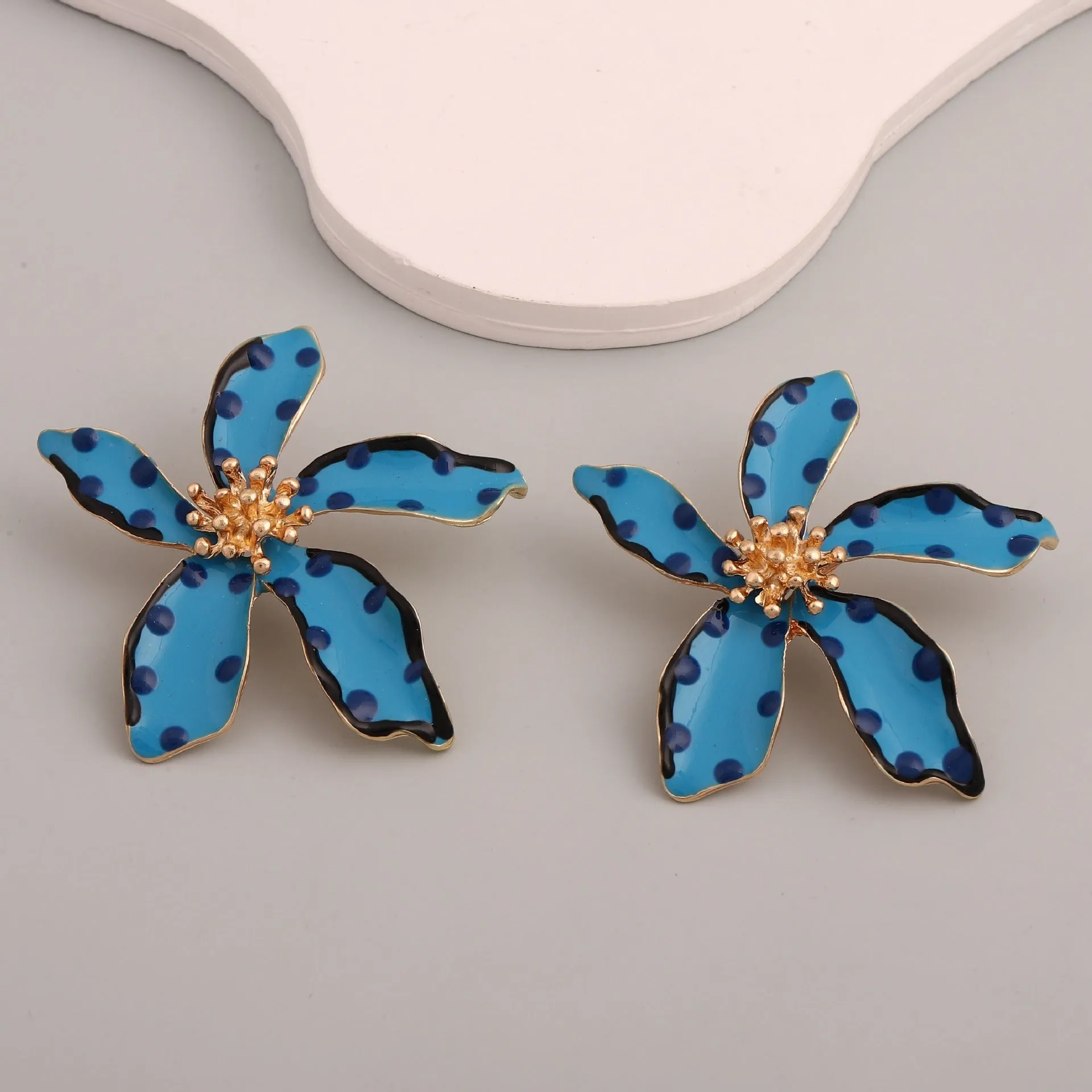 Pre Order:  Chic Polka Dot Rhinestone Earrings